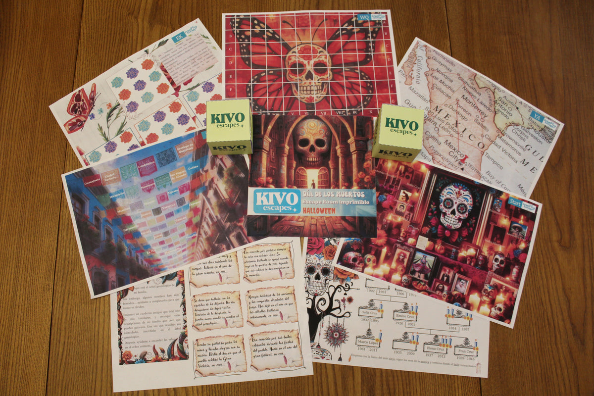 Día de los Muertos - Escape Room Imprimible