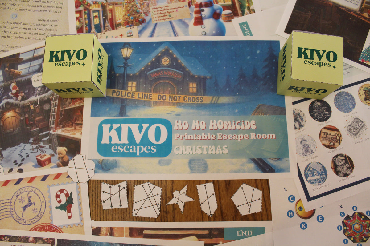 Ho Ho Homicidio - Escape Room Imprimible