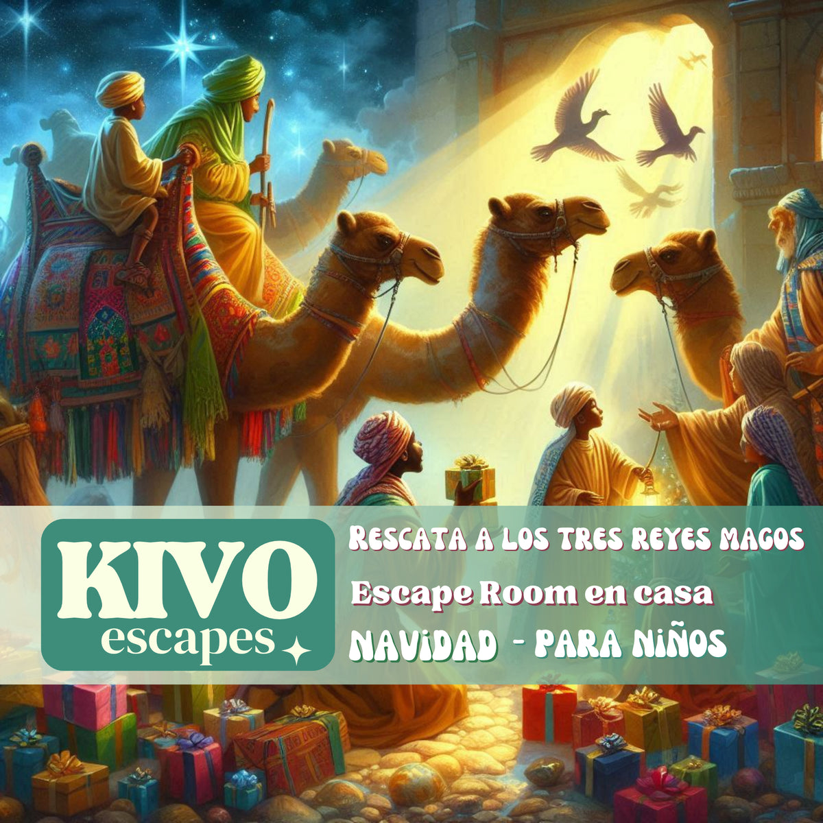 Rescata a los Tres Reyes Magos - Escape Room en casa para Niños