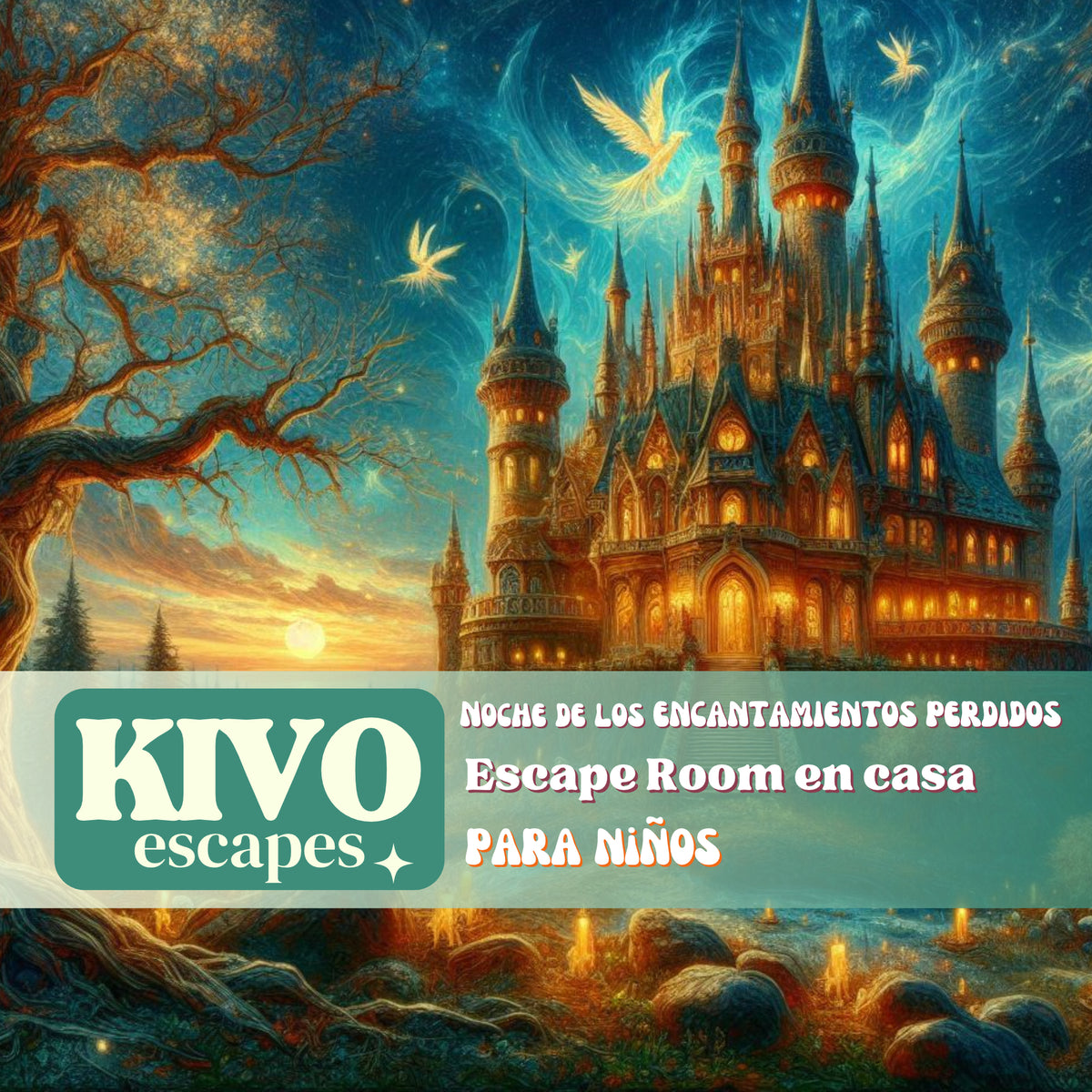 Noche de los Encantamientos Perdidos - Escape Room en casa para Niños